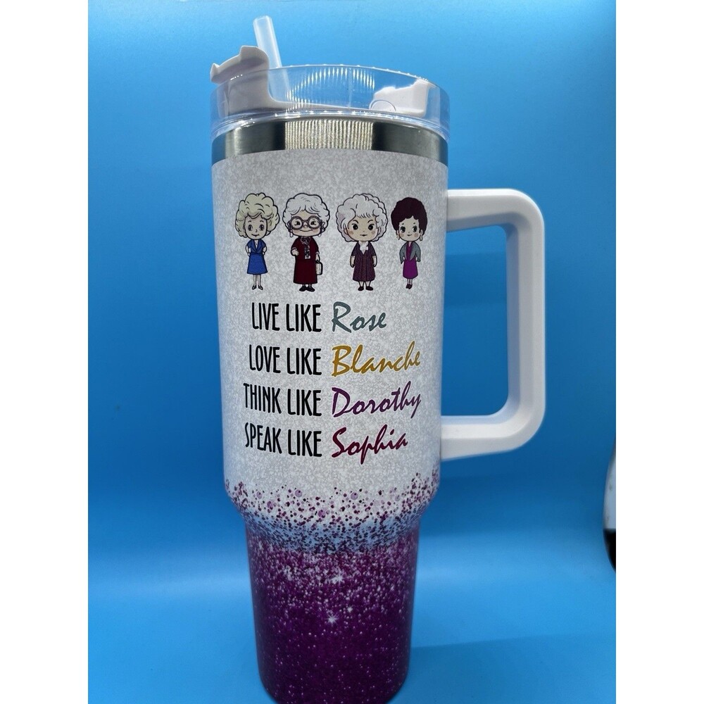 Golden Girls 40oz Insulated Tumbler with Straw - Stainless Steel